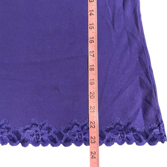 Coldwater Creek Women's Tank Top - Purple Floral Lace XL (16) - Picture 5 of 9